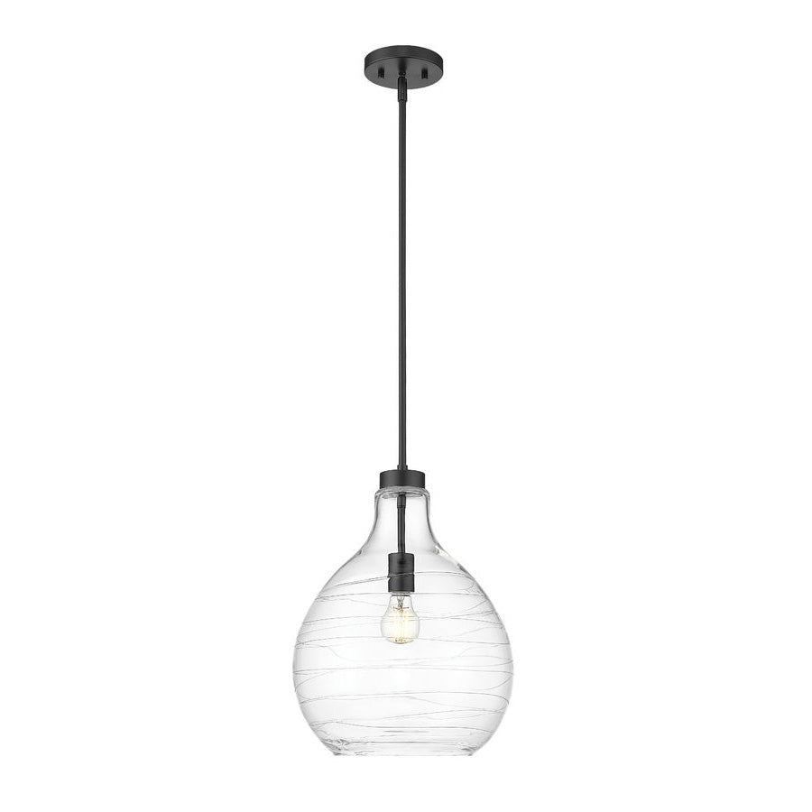 Suspension Bon Air - Noir mat 13" by Z - Lite | Luminaires & cie