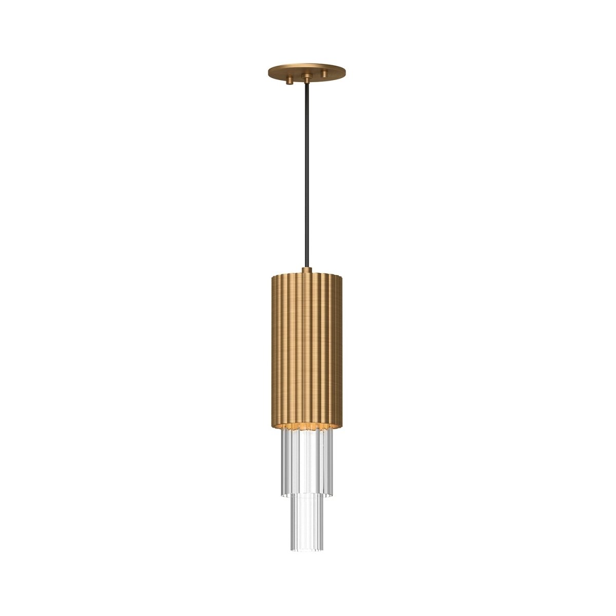 Suspension Bordeaux - Or vieilli by Alora Lighting | Luminaires & cie