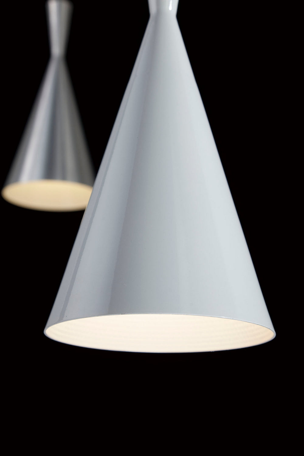 Mini-suspension Bronx Nickel brossé – vue 3