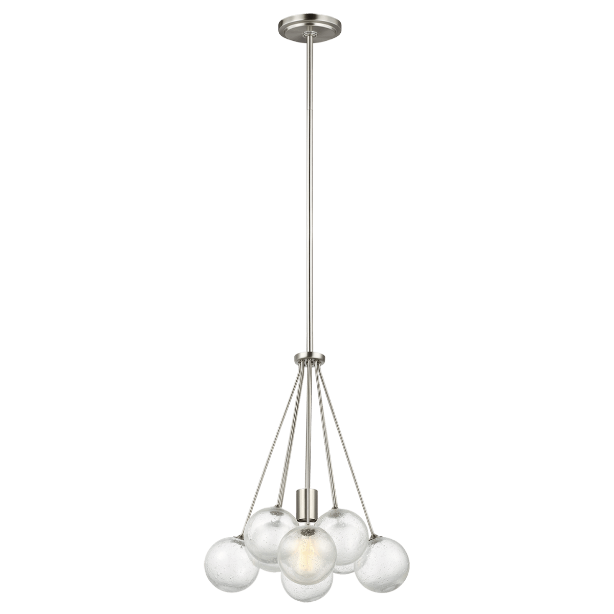 Suspension Bronzeville - Nickel brossé 14 1/4" by Visual Comfort Studio | Luminaires & cie