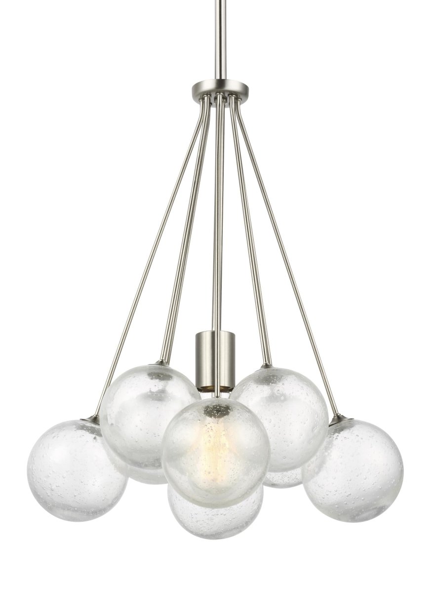 Suspension Bronzeville - Nickel brossé 14 1/4" by Visual Comfort Studio | Luminaires & cie