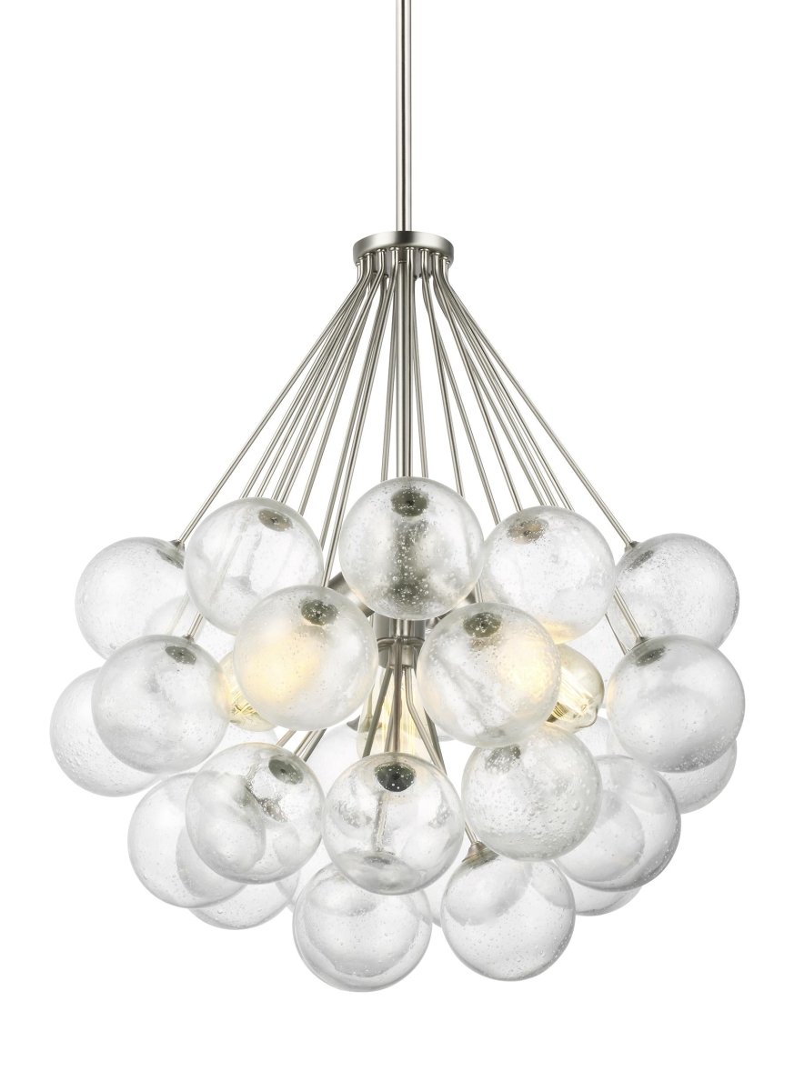 Suspension Bronzeville - Nickel brossé 21 3/4" by Visual Comfort Studio | Luminaires & cie