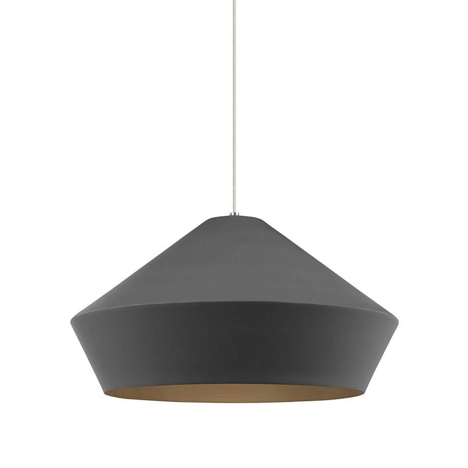 Suspension Brummel Grande - Noir Gris anthracite Non by Tech Lighting | Luminaires & cie