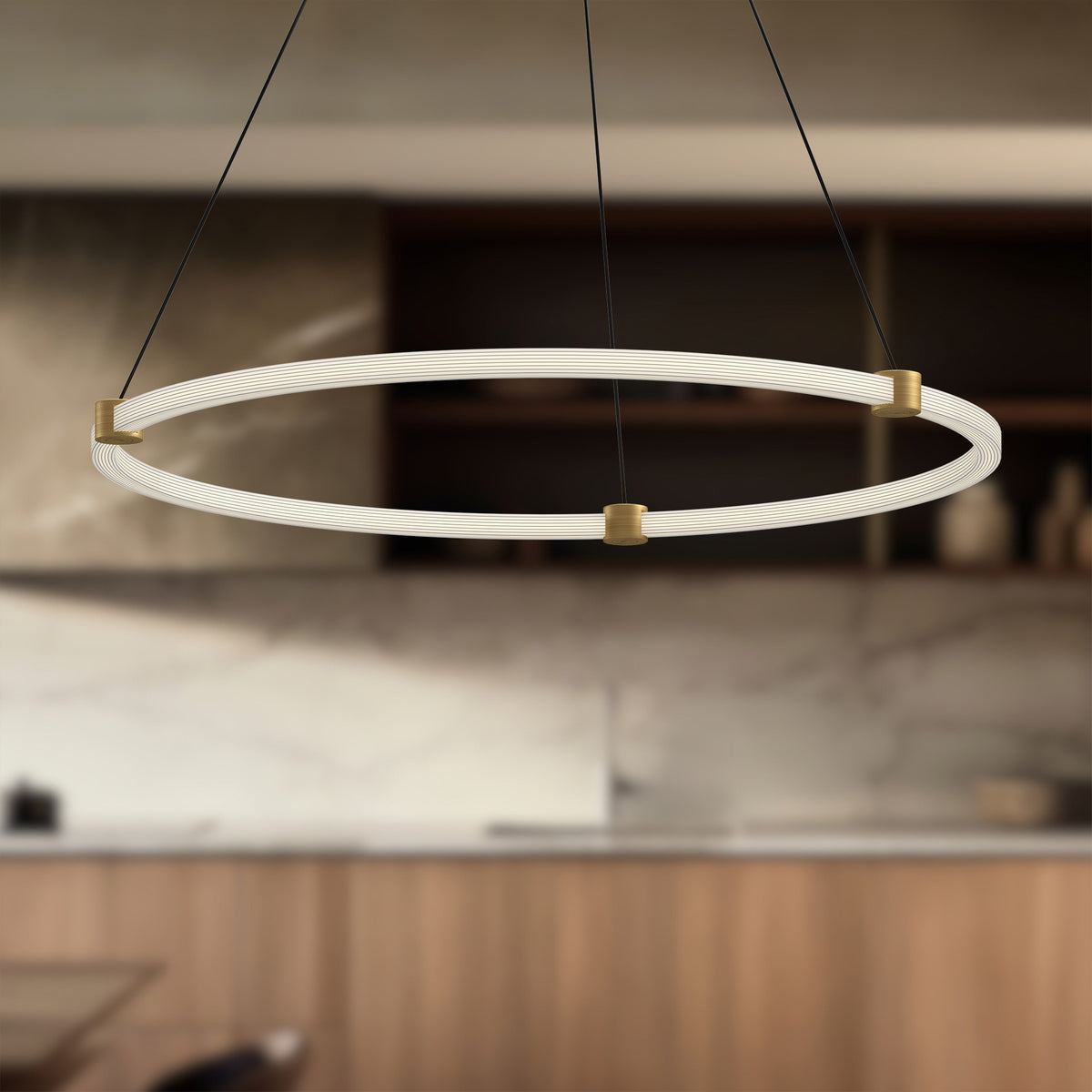 Suspension Bruni Or brossé, 32 3/8" – vue 3