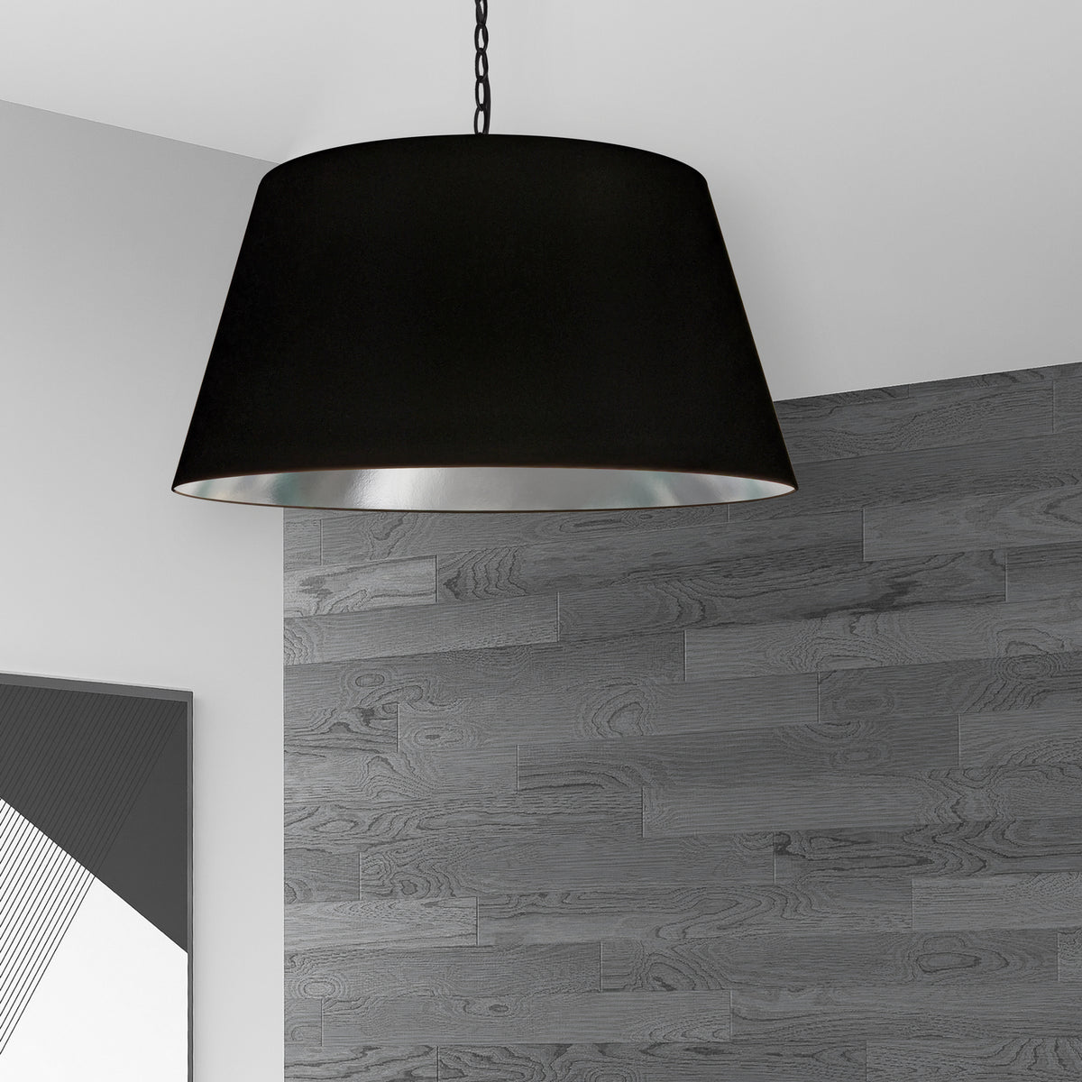 Suspension Brynn 26", Noir / Argent – vue 2