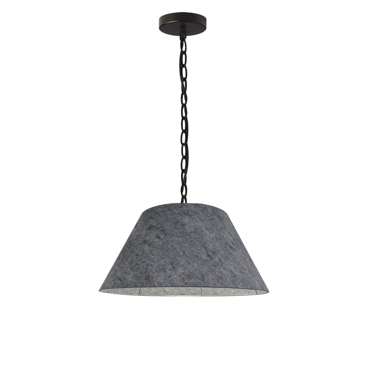 Suspension Brynn - Noir Feutre gris 14" by Dainolite | Luminaires & cie