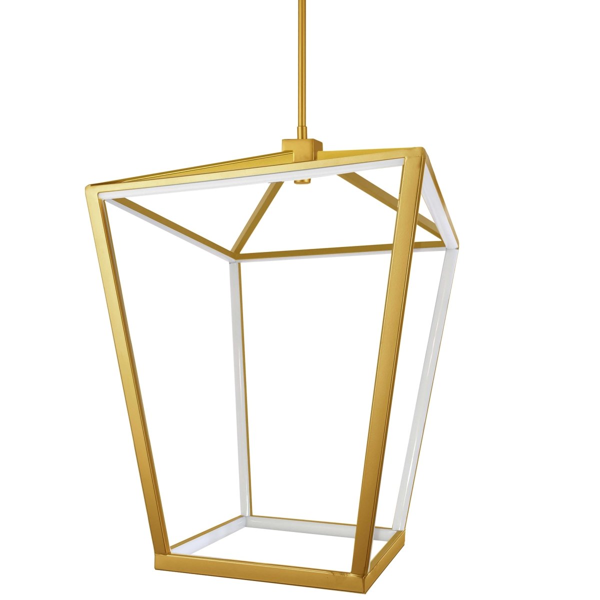 Suspension Cage - Laiton âgé 17" by Dainolite | Luminaires & cie