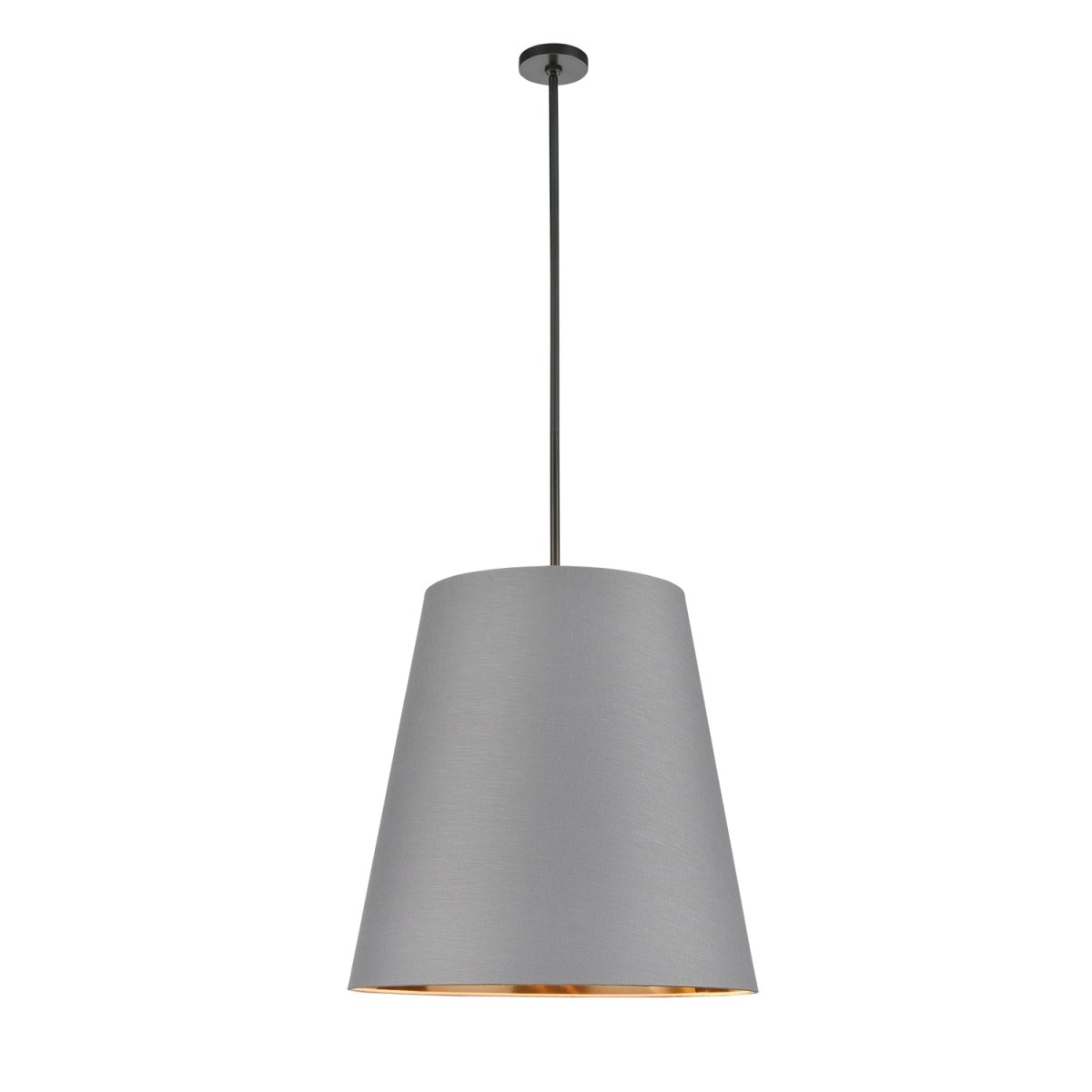 Suspension Calor - Bronze urbain Lin gris avec parchemin or 24 7/8" by Alora Lighting | Luminaires & cie
