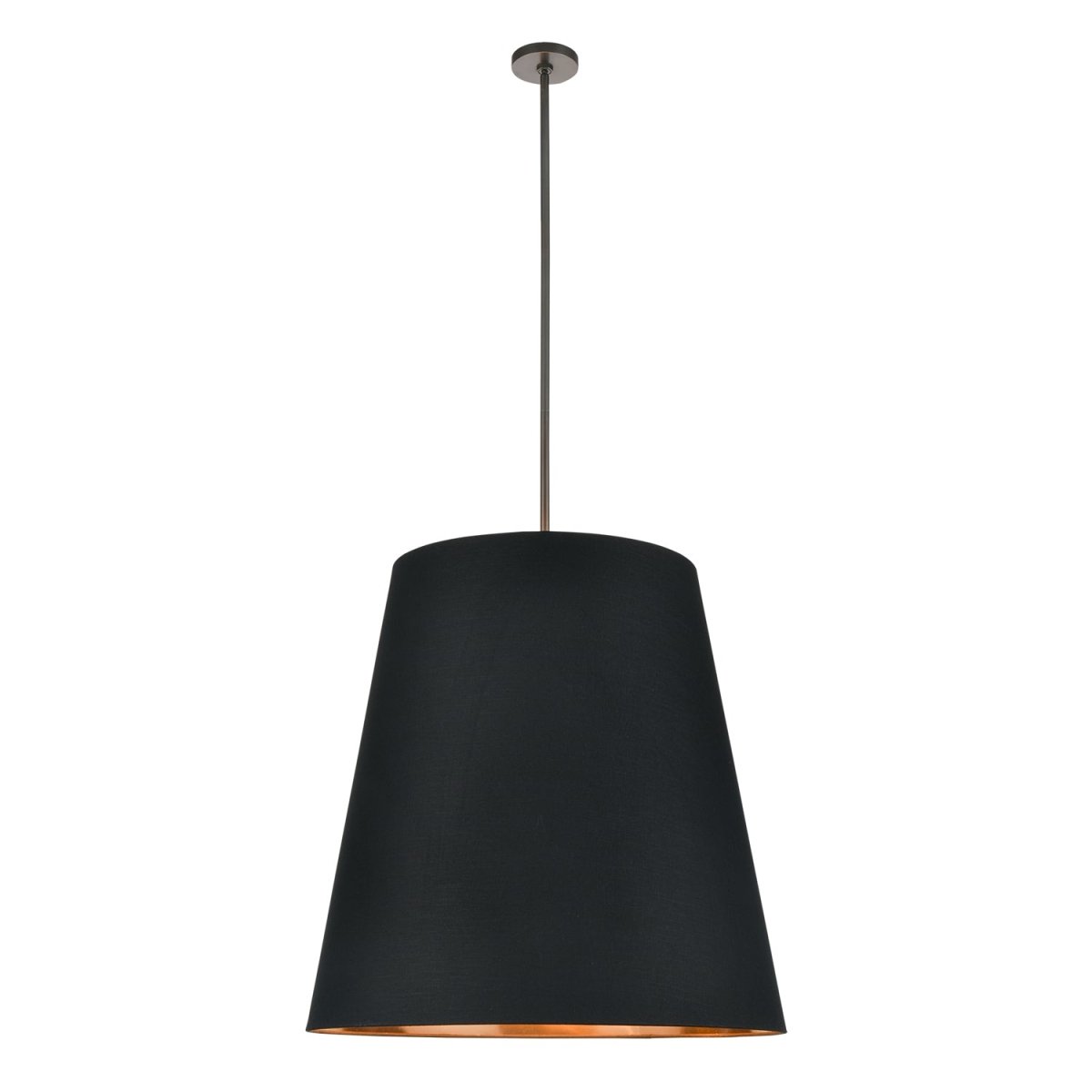 Suspension Calor - Bronze urbain Lin noir avec parchemin or 30" by Alora Lighting | Luminaires & cie