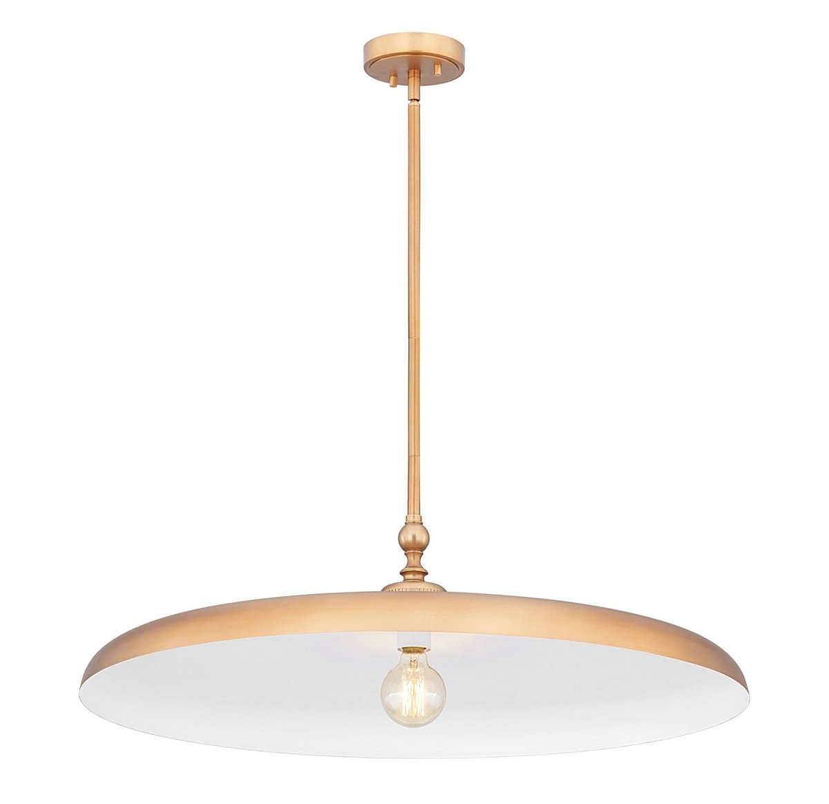 Suspension Camden - Laiton frotté 32" by Z-Lite | Luminaires & cie