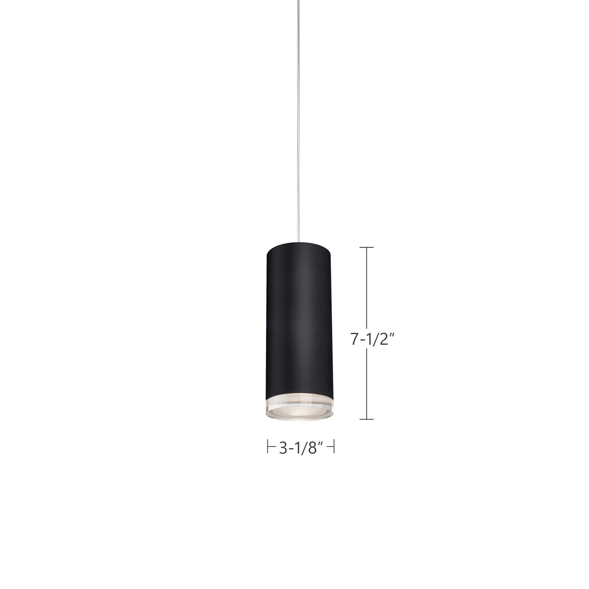Mini-suspension Cameo Noir, 3 1/8" – vue 5
