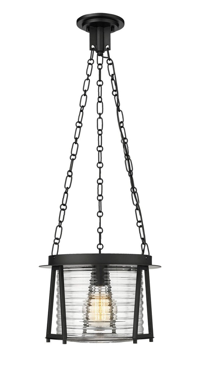 Suspension Cape Harbor - Noir mat 13" by Z-Lite | Luminaires & cie