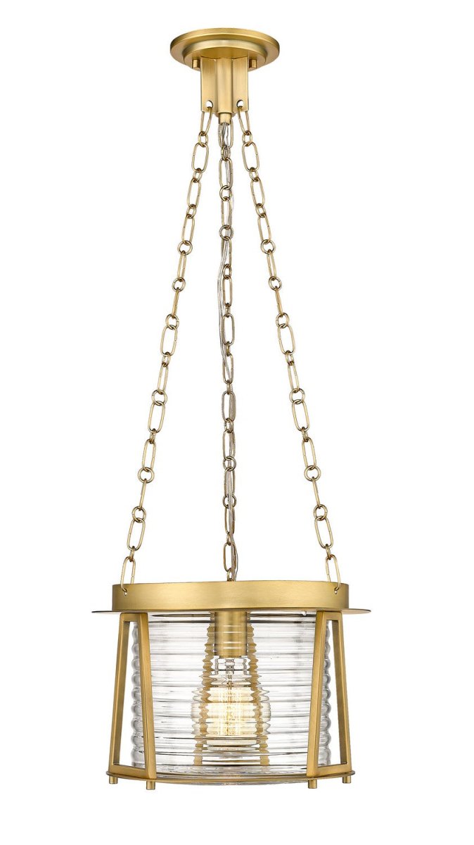 Suspension Cape Harbor - Laiton frotté 13" by Z-Lite | Luminaires & cie