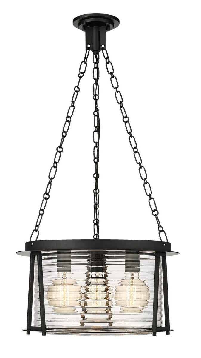 Suspension Cape Harbor - Noir mat 18" by Z-Lite | Luminaires & cie
