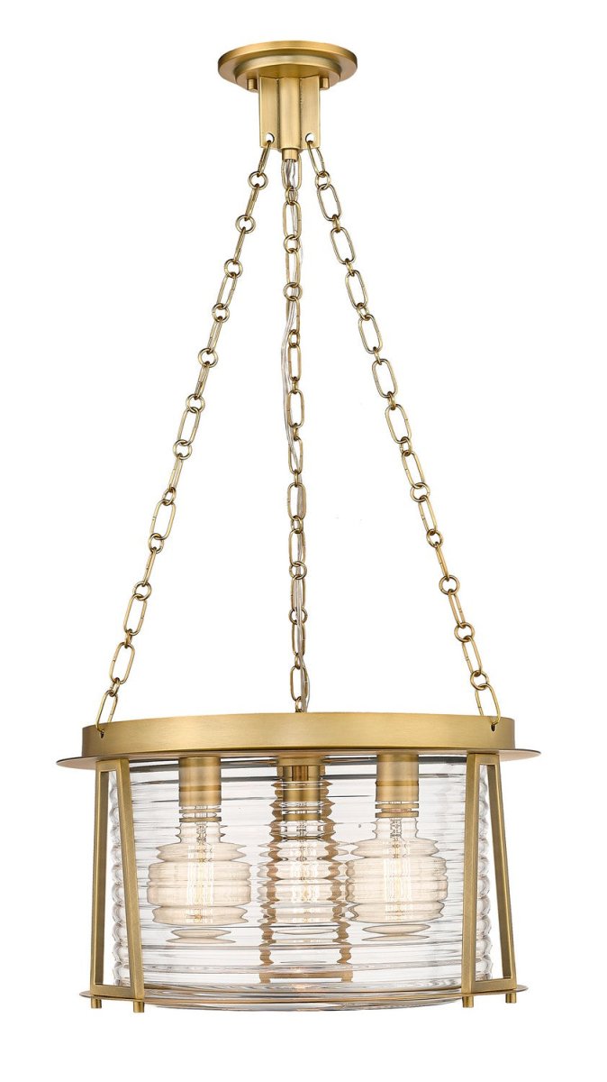 Suspension Cape Harbor - Laiton frotté 18" by Z-Lite | Luminaires & cie