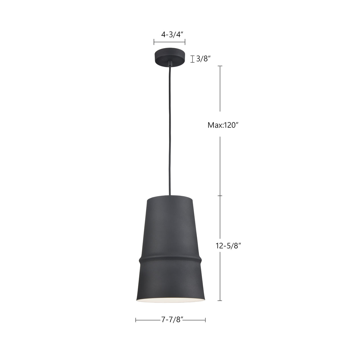 Mini-suspension Castor Noir – vue 4