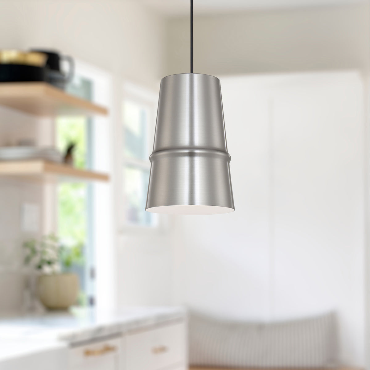 Mini-suspension Castor Nickel brossé – vue 2