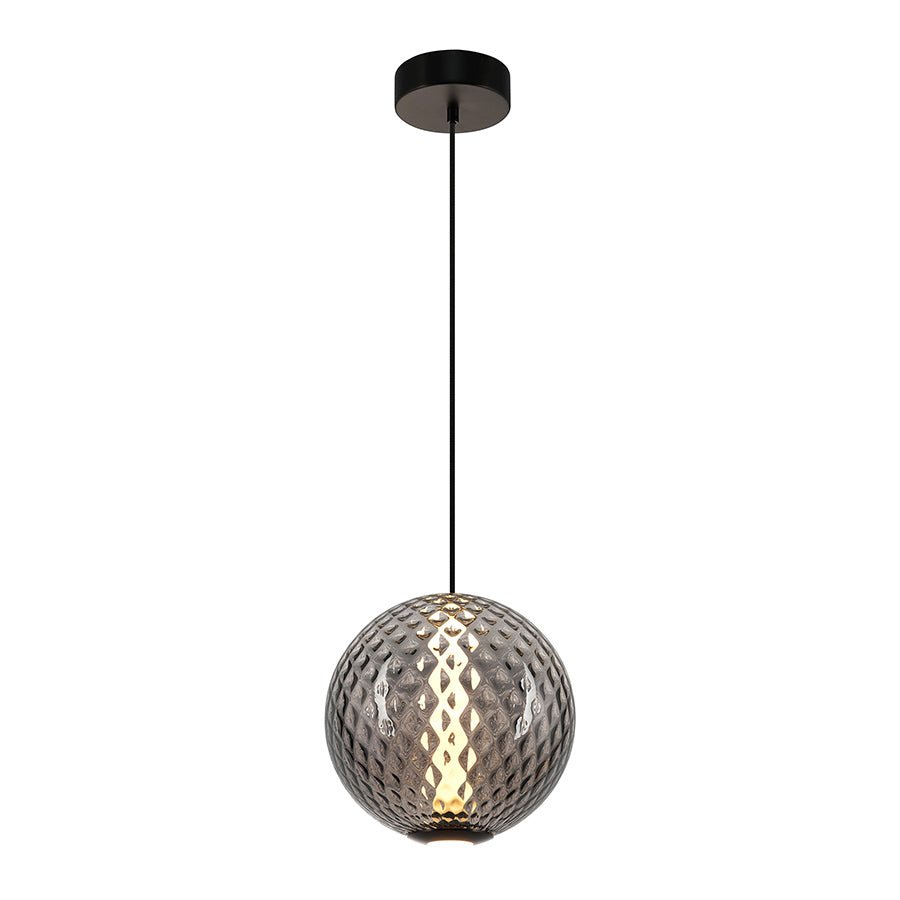 Suspension Celeste - Diamant fumé en ombre 11 3/4" by Artcraft | Luminaires & cie
