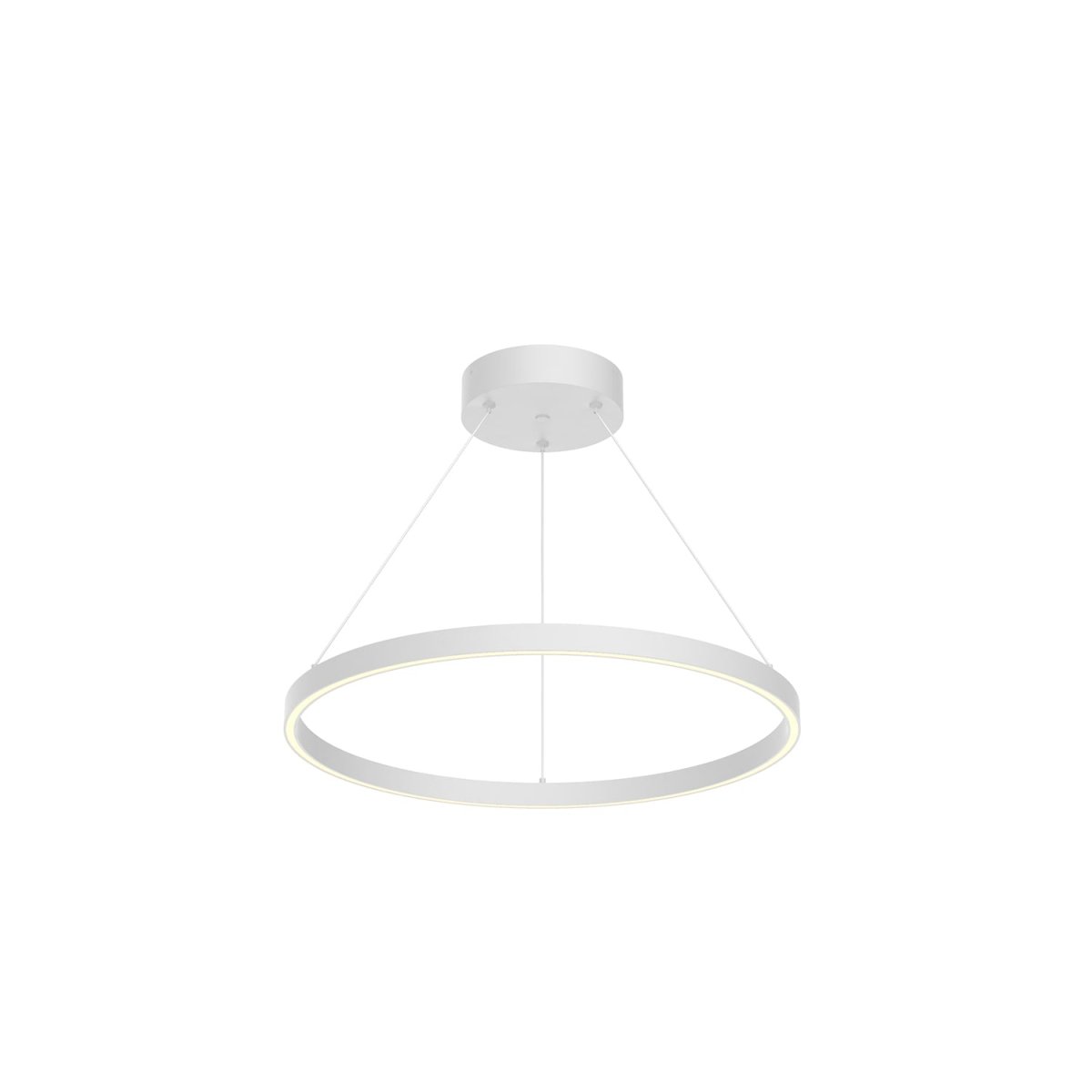 Suspension Cerchio - Blanc 23 5/8" Éclairage vers le bas by Kuzco Lighting | Luminaires & cie