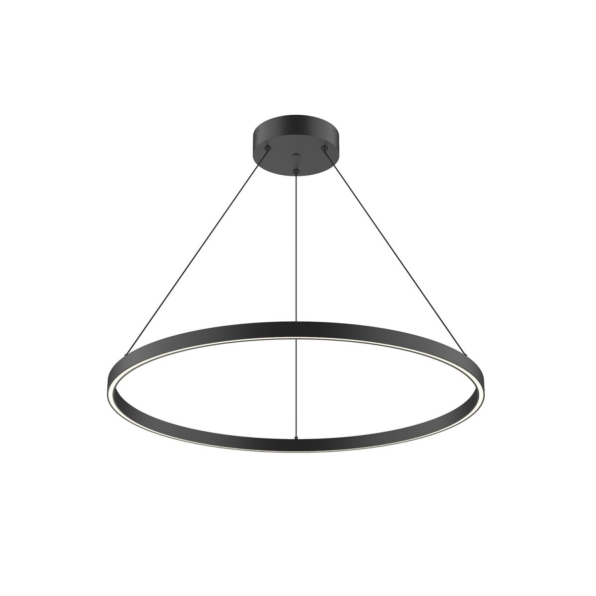 Suspension Cerchio - Noir 31 1/2" Éclairage vers le bas by Kuzco Lighting | Luminaires & cie