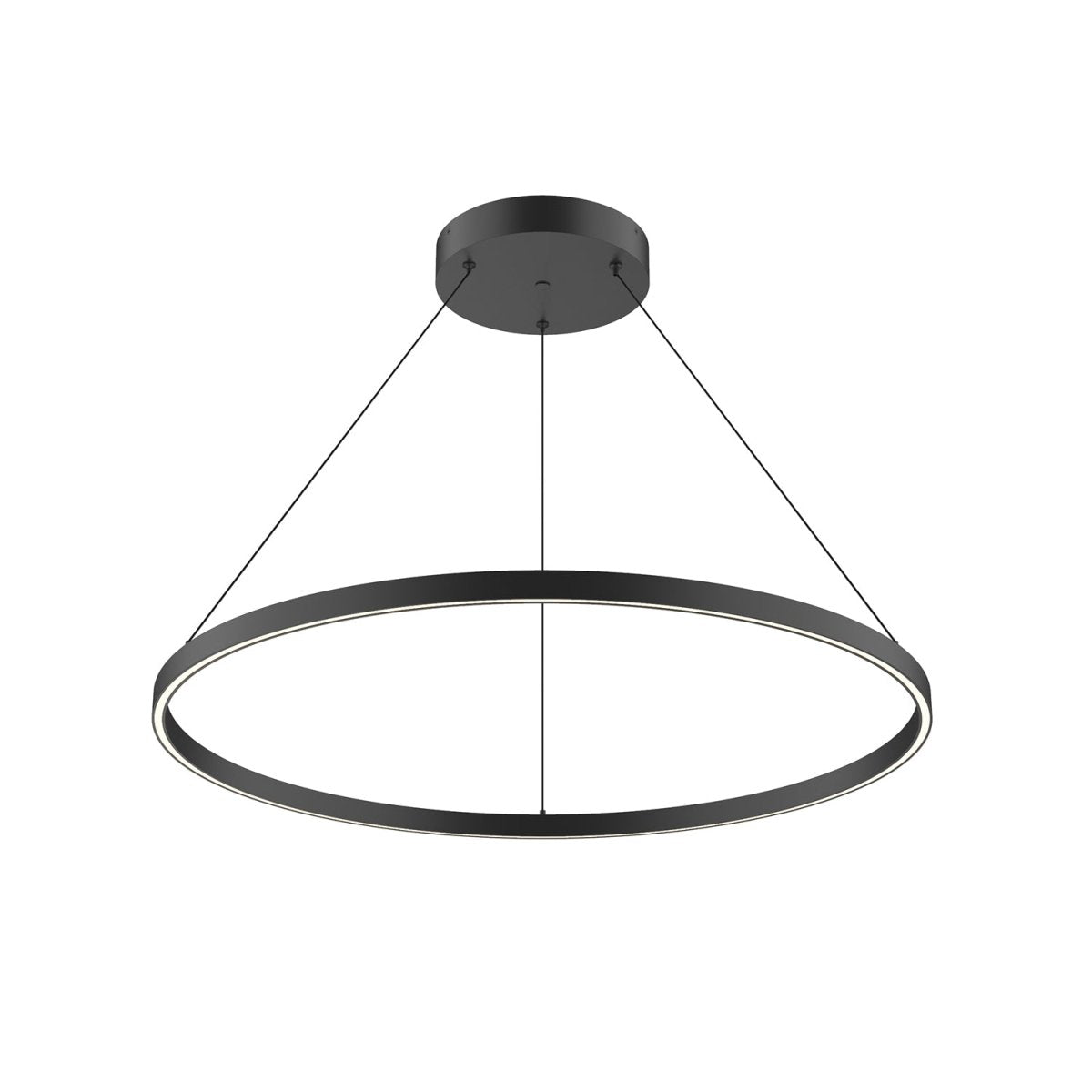 Suspension Cerchio - Noir 35 3/8" Éclairage vers le bas by Kuzco Lighting | Luminaires & cie