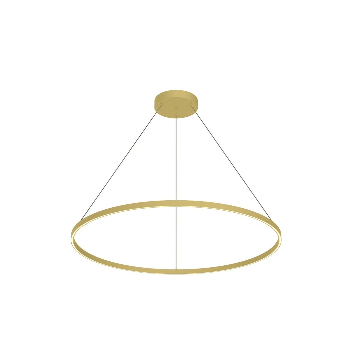 Suspension Cerchio - Or brossé 47 1/4" Éclairage vers le bas by Kuzco Lighting | Luminaires & cie