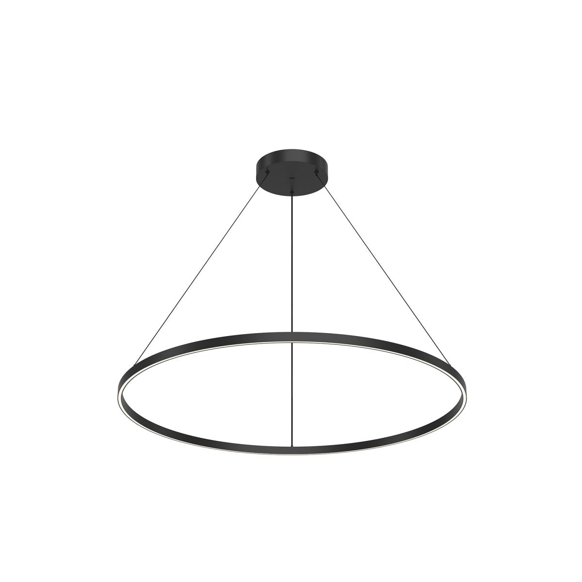 Suspension Cerchio - Noir 47 1/4" Éclairage vers le bas by Kuzco Lighting | Luminaires & cie