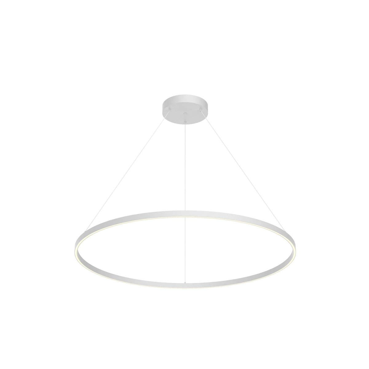 Suspension Cerchio - Blanc 47 1/4" Éclairage vers le bas by Kuzco Lighting | Luminaires & cie
