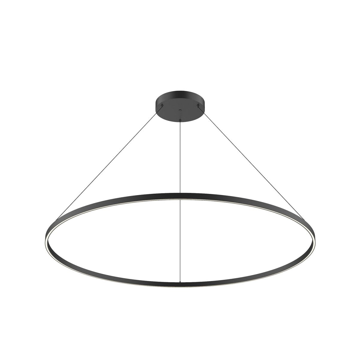 Suspension Cerchio - Noir 59" Éclairage vers le bas by Kuzco Lighting | Luminaires & cie
