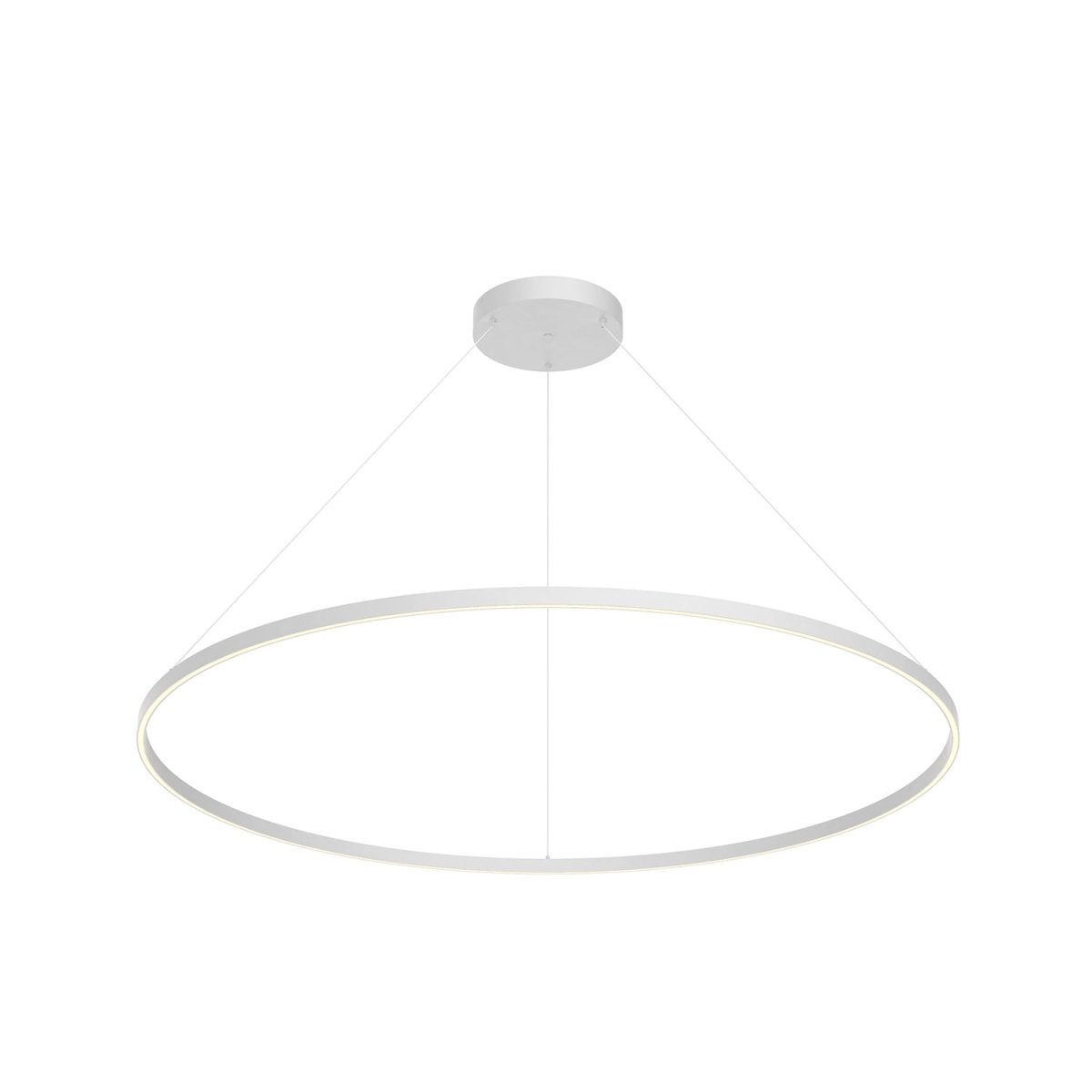Suspension Cerchio - Blanc 59" Éclairage vers le bas by Kuzco Lighting | Luminaires & cie