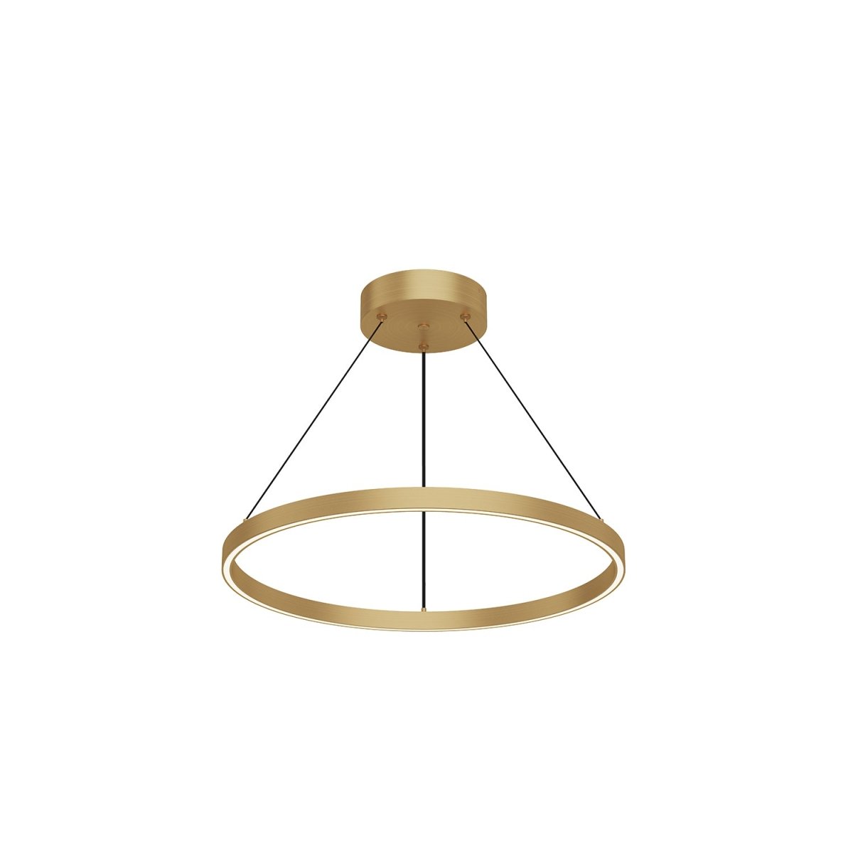 Suspension Cerchio - Or brossé 23 5/8" Éclairage Haut + Bas by Kuzco Lighting | Luminaires & cie