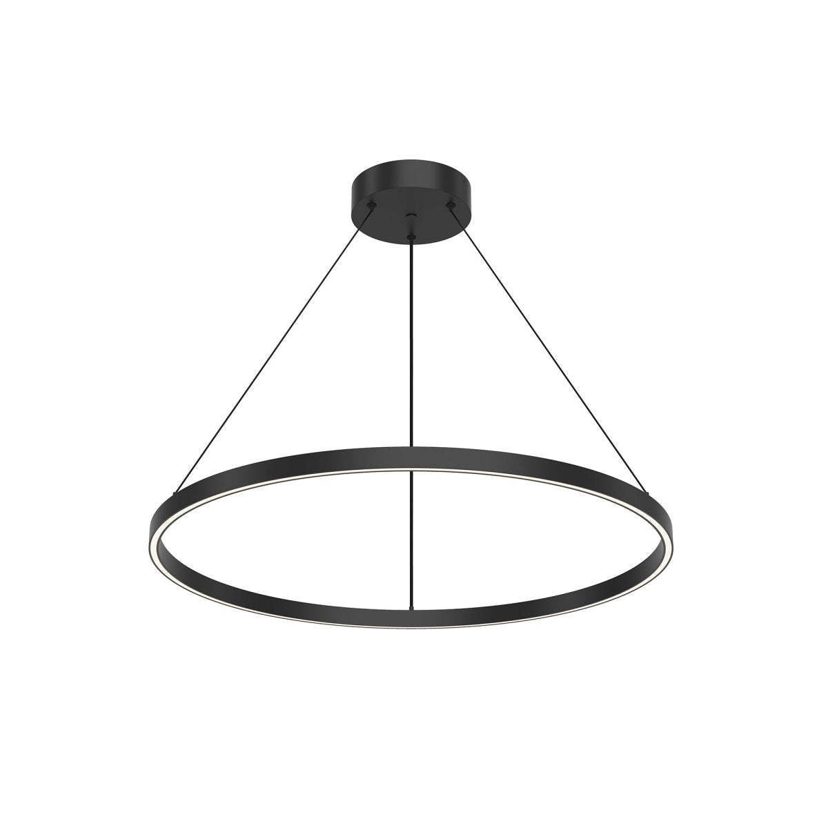 Suspension Cerchio - Noir 31 1/2" Éclairage Haut + Bas by Kuzco Lighting | Luminaires & cie