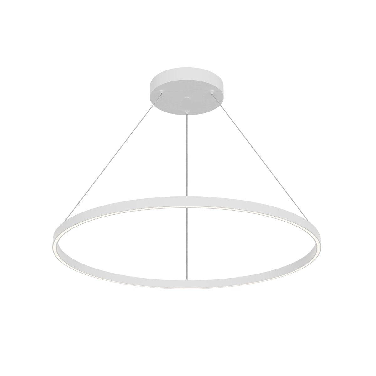 Suspension Cerchio - Blanc 35 3/8" Éclairage Haut + Bas by Kuzco Lighting | Luminaires & cie