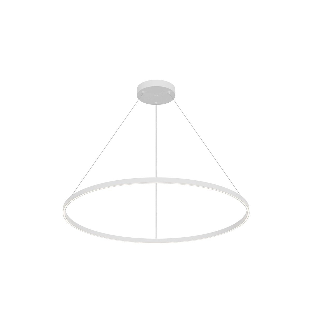 Suspension Cerchio - Blanc 47 1/4" Éclairage Haut + Bas by Kuzco Lighting | Luminaires & cie