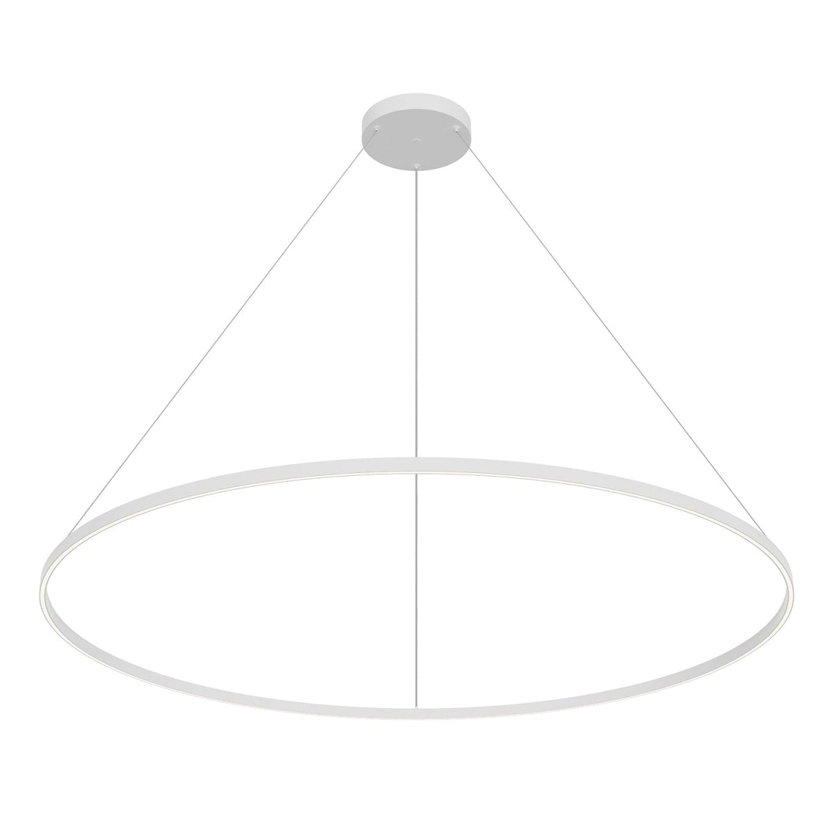 Suspension Cerchio - Blanc 70 7/8" Éclairage Haut + Bas by Kuzco Lighting | Luminaires & cie