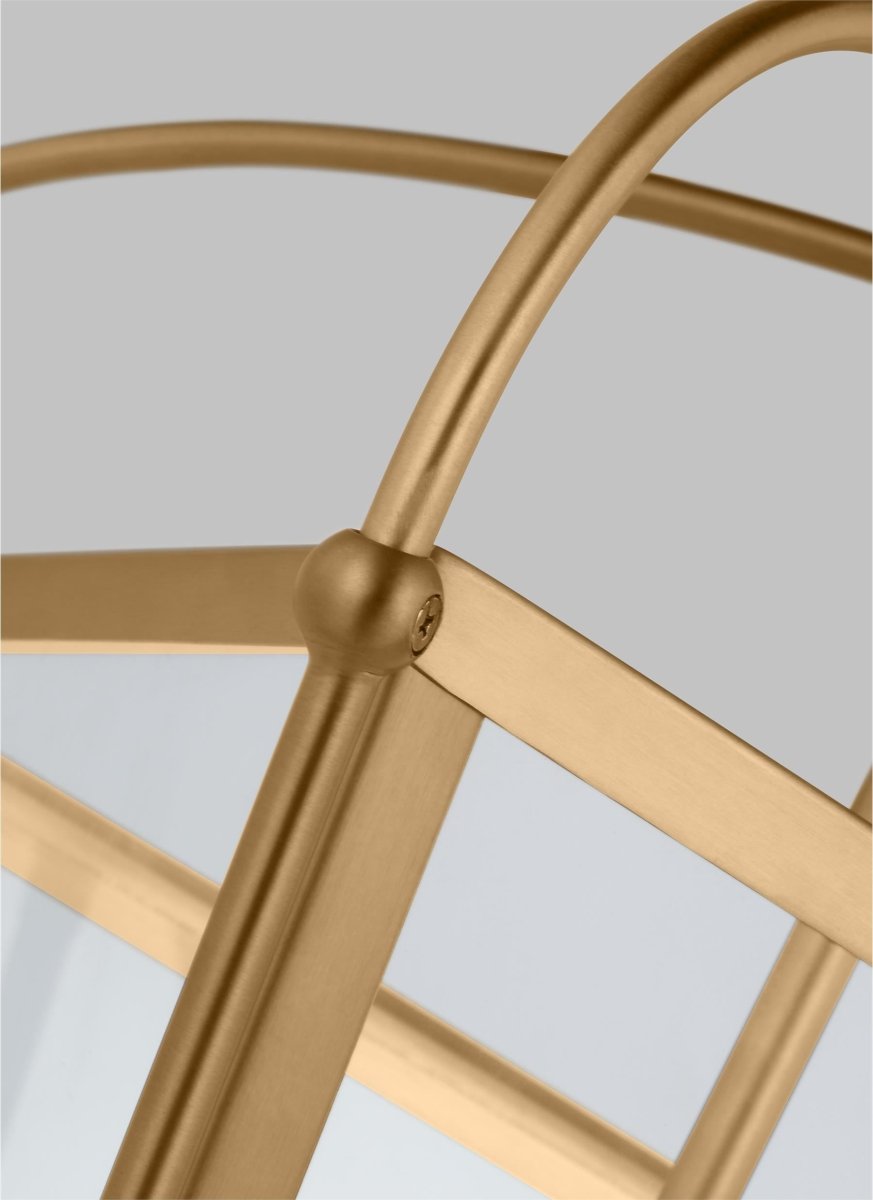 Suspension Charleston - Laiton satiné 13 7/8" Ampoules DEL incluses by Visual Comfort Studio | Luminaires & cie