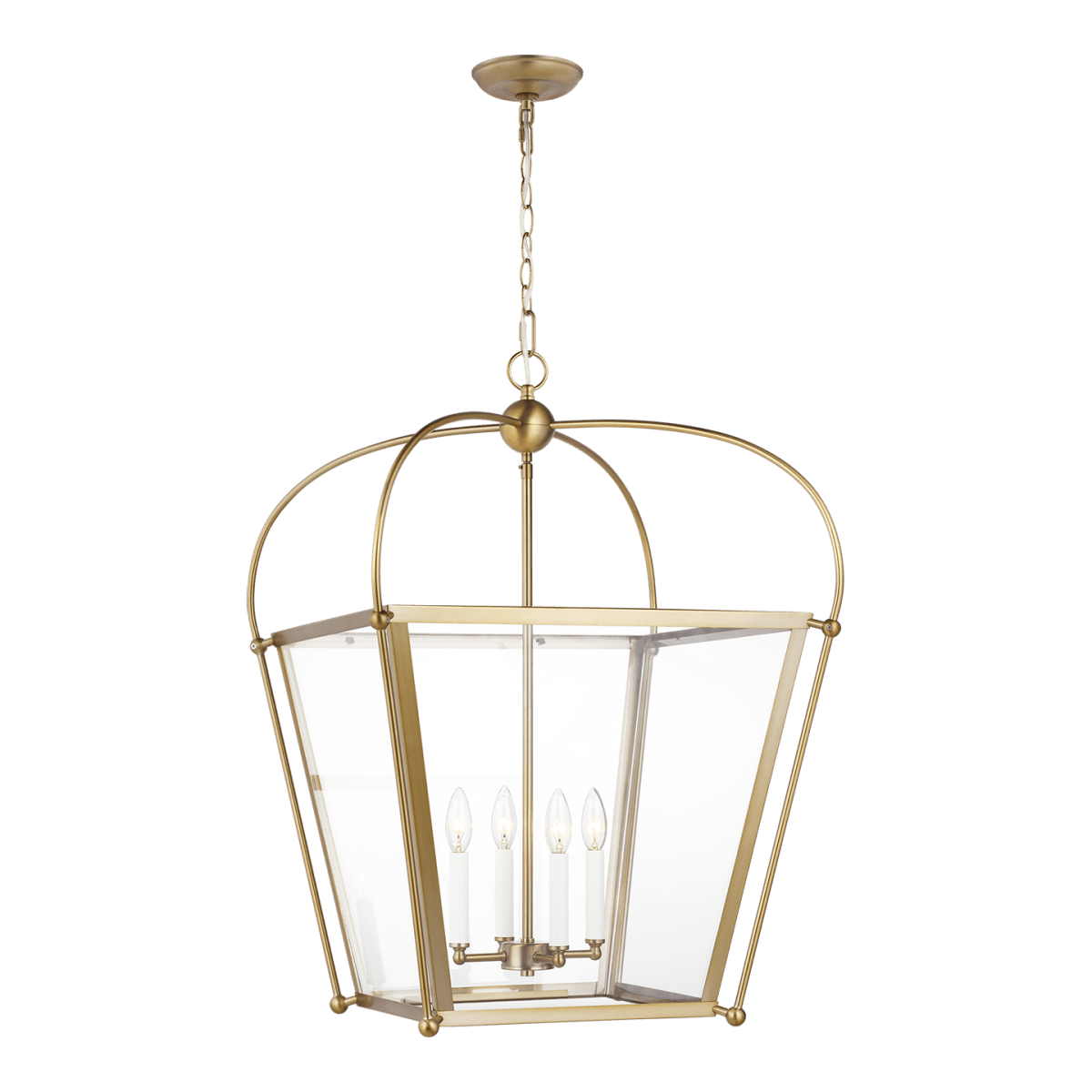 Suspension Charleston - Laiton satiné 21" Ampoules DEL incluses by Visual Comfort Studio | Luminaires & cie