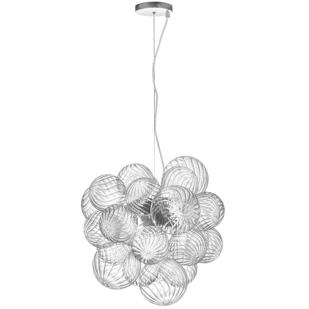 Suspension Charlize - Chrome poli by Dainolite | Luminaires & cie