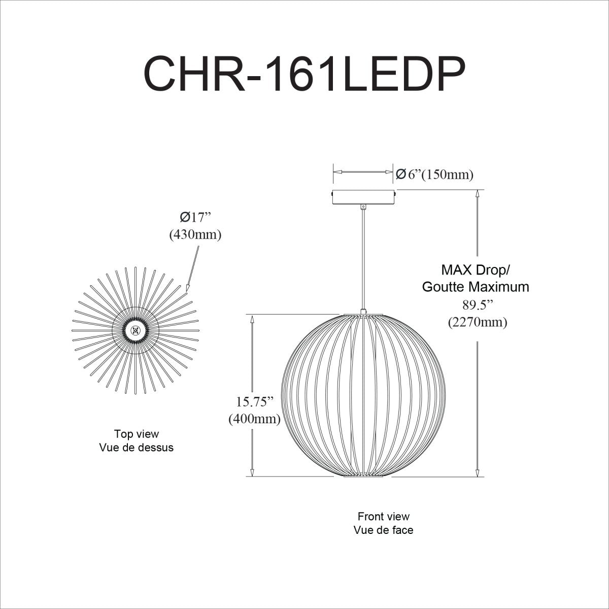 Suspension Charlotte - by Dainolite | Luminaires & cie