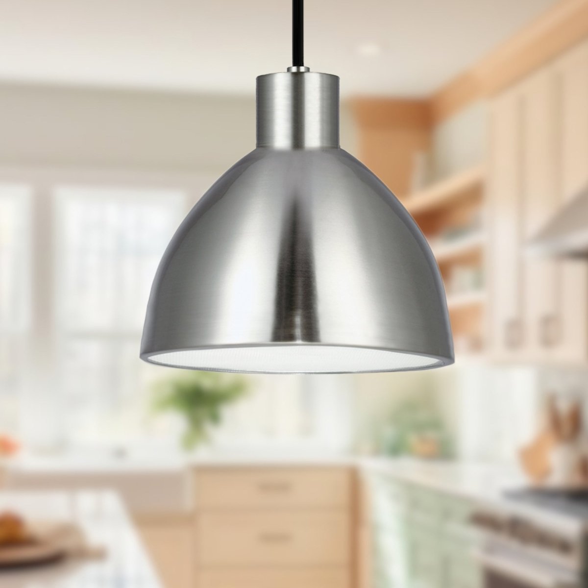 Suspension Chroma - Nickel brossé 8 7/8" by Kuzco Lighting | Luminaires & cie
