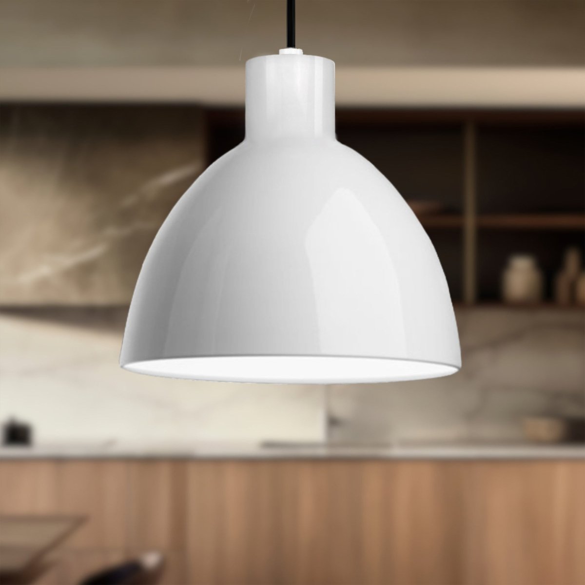 Suspension Chroma - Blanc 12" by Kuzco Lighting | Luminaires & cie