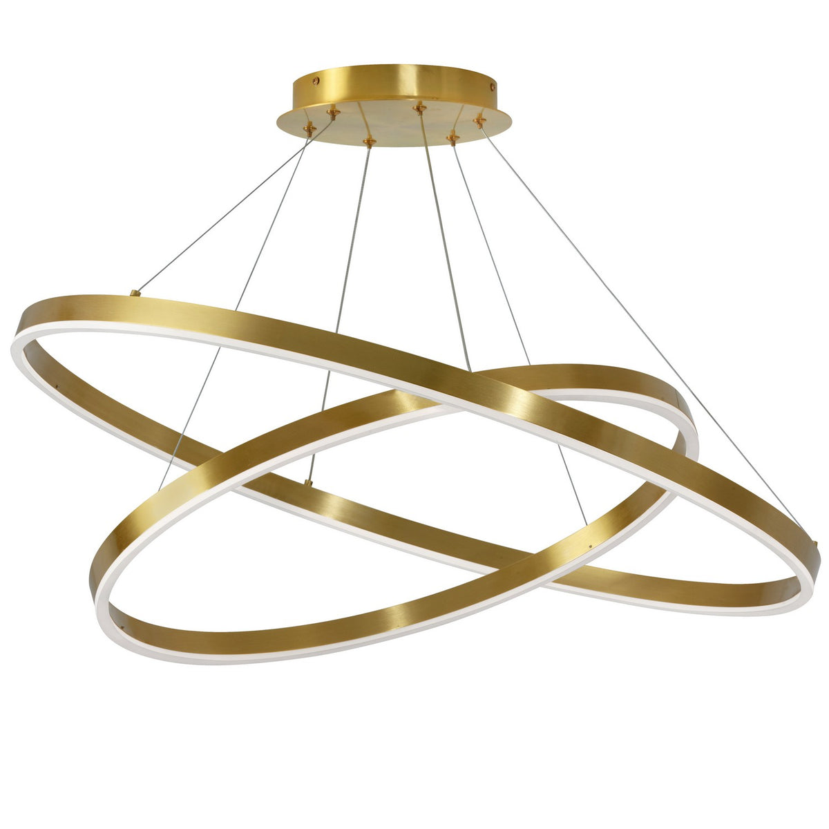 Suspension 2-étages Circulo 120-277V, Laiton vieilli – vue 2