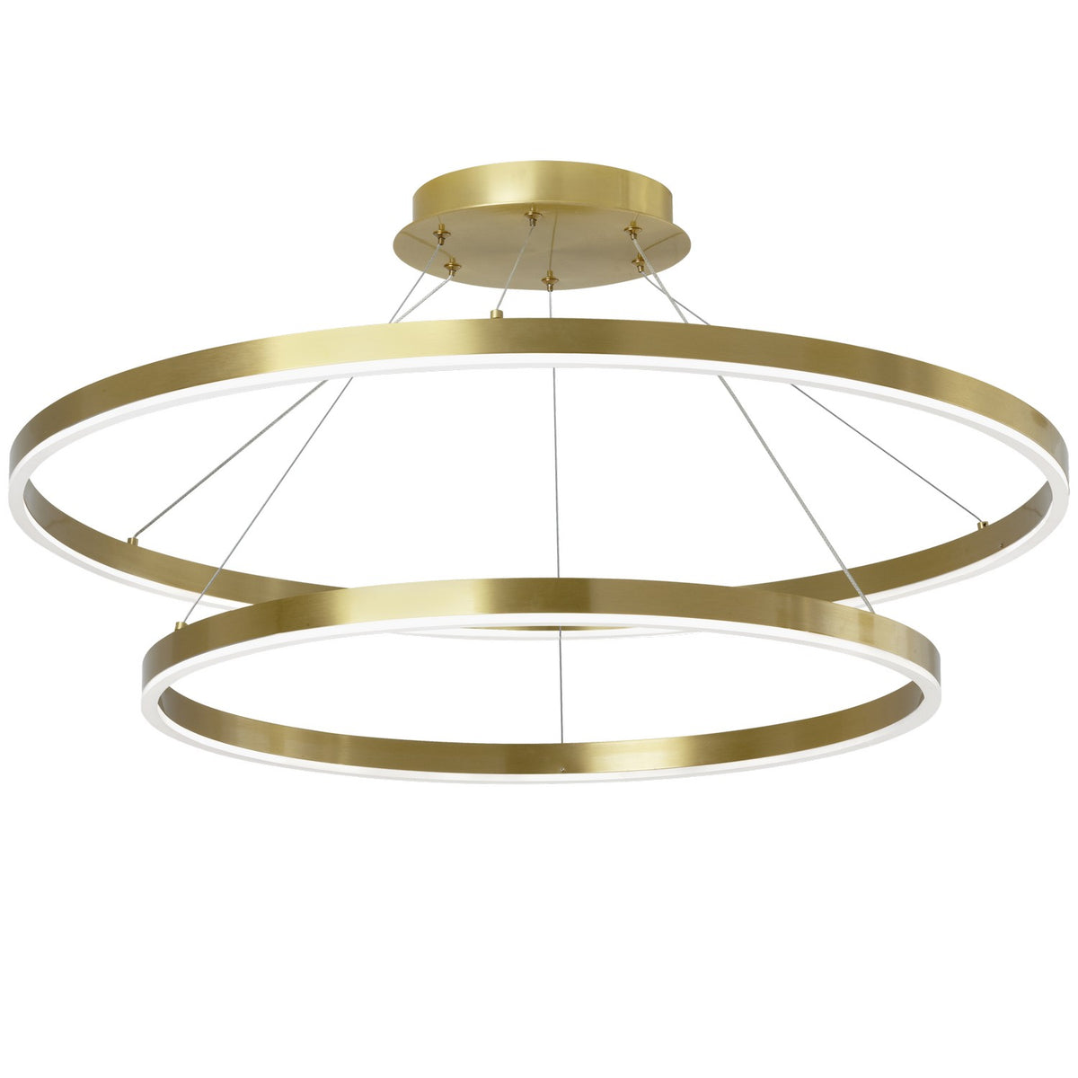 Suspension 2-étages Circulo 120-277V, Laiton vieilli – vue 3