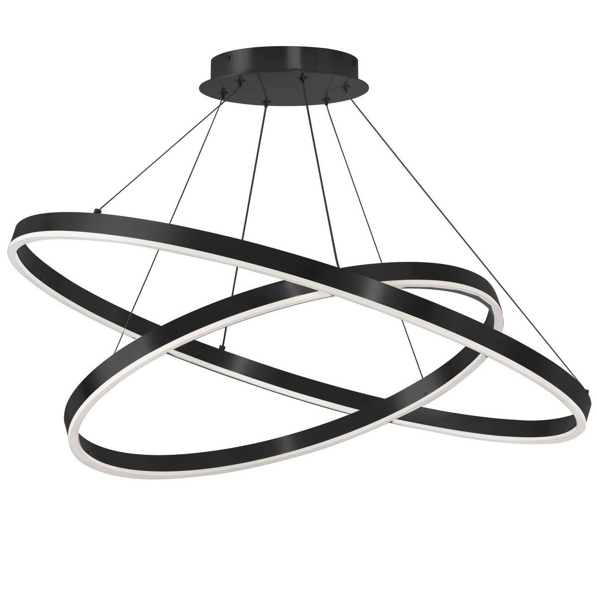 Suspension 2-étages Circulo 120-277V, Noir mat – vue 2