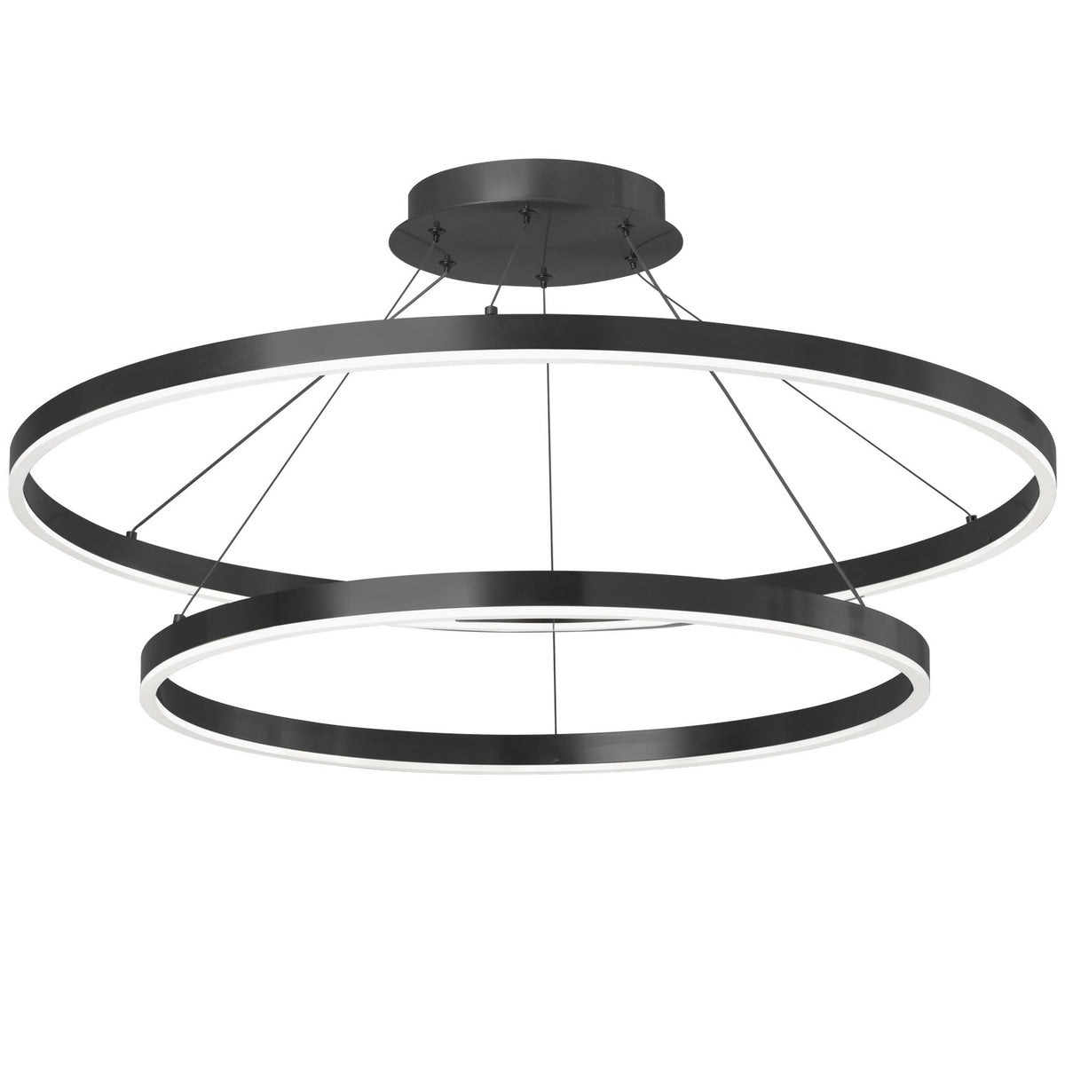 Suspension 2-étages Circulo 120-277V, Noir mat – vue 3