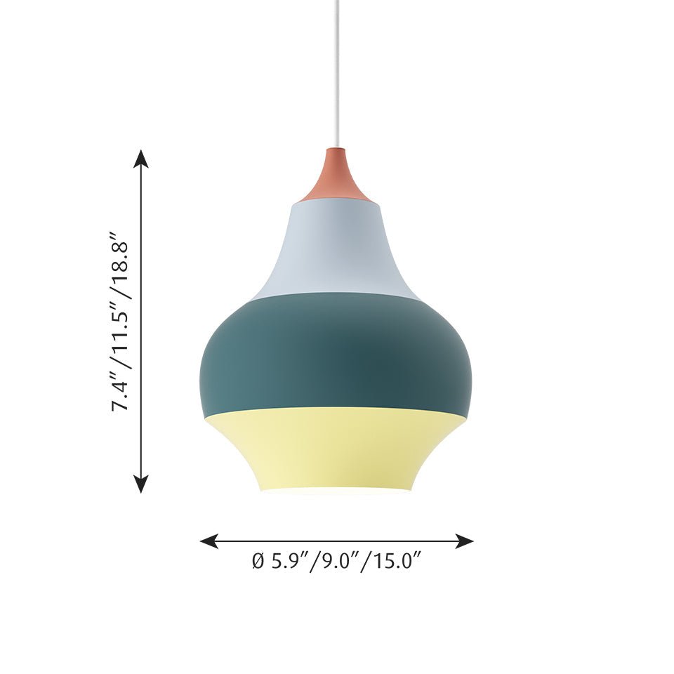 Suspension Cirque - Tête gris 15" by Louis Poulsen | Luminaires & cie