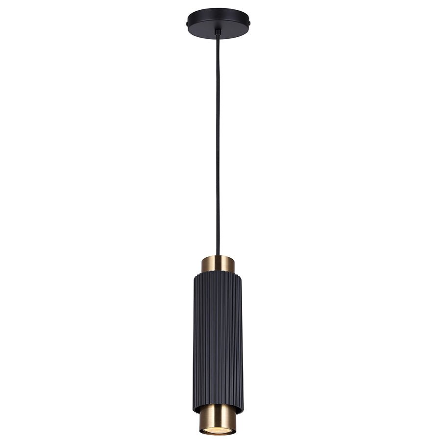 Suspension Cohen - Noir et or 4 3/4" by Canarm | Luminaires & cie