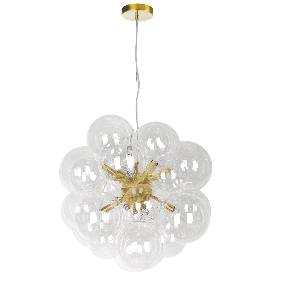 Suspension Comet - Laiton vieilli Clair by Dainolite | Luminaires & cie