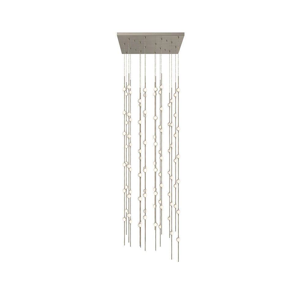 Suspension Constellation Andromeda 24" Carré - Optique blanche by Sonneman | Luminaires & cie