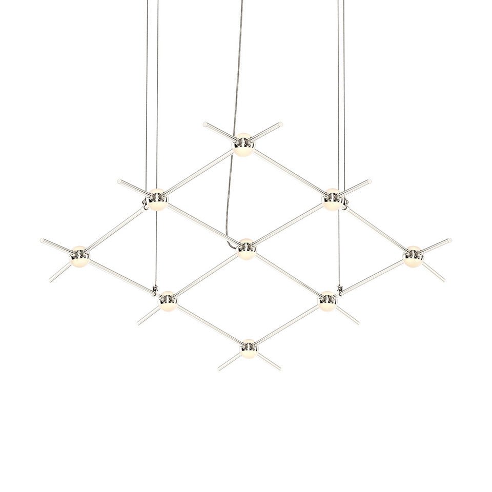 Suspension Constellation Aquarius - Minor Lentille en acrylique blanc opale by Sonneman | Luminaires & cie